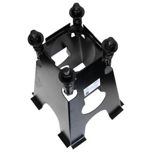 Teräksinen perustusjalka E- latausasemille,    500-160, PC-Coat