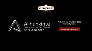 Pretec Finland mukana Alihankintamessuilla 30.9.–2.10.2025